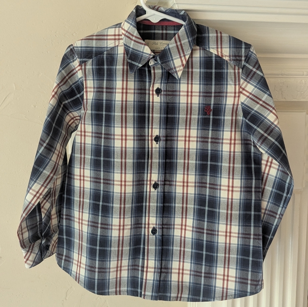 Pili Carrera | Plaid Button down Shirt